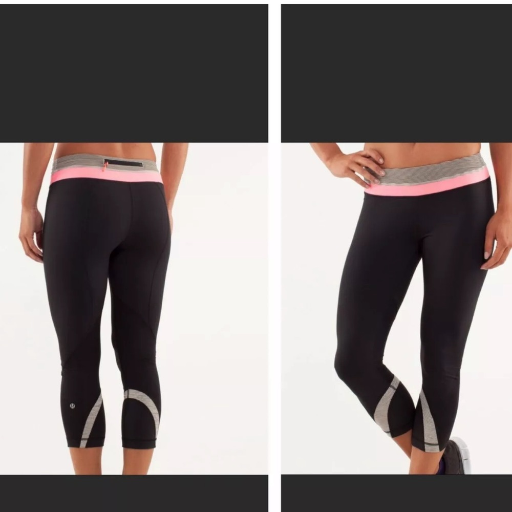 Lululemon Run Inspire Crop II Tonka Stripe Legging